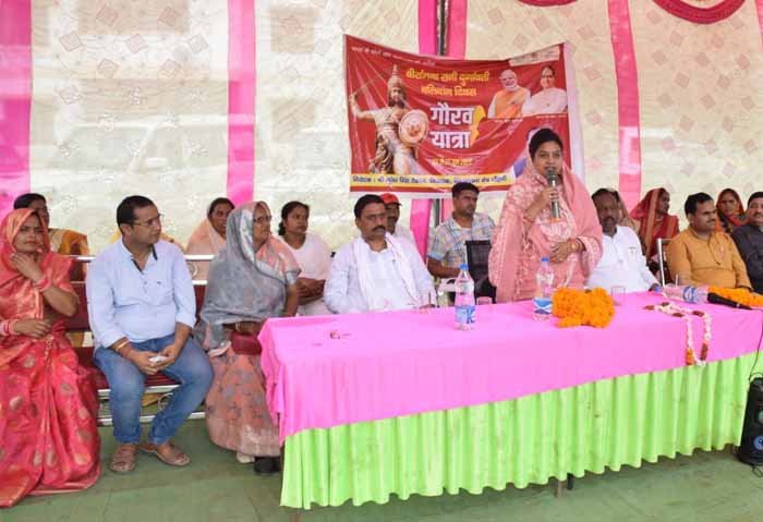 विधायक धौहनी कुवर सिंह टेकाम ने वीरांगना महारानी दुर्गावती गौरवा यात्रा का किया शुभारंभ