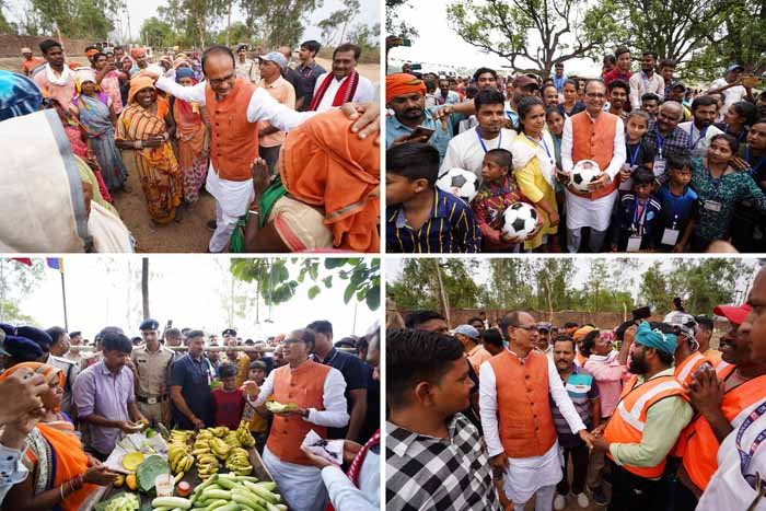 शहडोल दौर पर पहुंचे सीएम शिवराज, दिखा अलग अंदाज