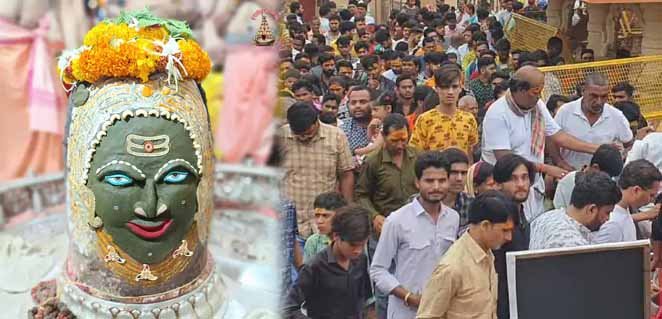 आज महाकाल और ओंकारेश्वर मंदिर में सुबह से भक्तों की भीड़; शाम सवारी भी