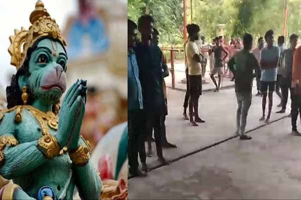 शहडोल में हनुमान मंदिर पर अधिकार को लेकर दो पक्ष भिड़े, सुरक्षा के लिए पुलिस को तैनात