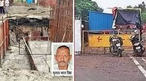 सड़क पर खुला था मेट्रो का गड्ढा, किसान बाइक समेत गिरा, रातभर पड़ा रहा शव