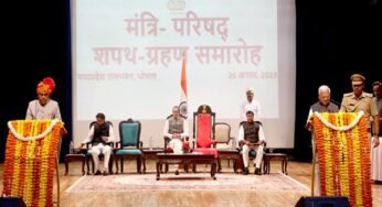 राज्यपाल पटेल ने नवनियुक्त मंत्रियों को शपथ दिलाई