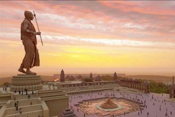 108 फीट ऊंची शंकराचार्य की प्रतिमा का निर्माण पूरा, 15 सितंबर को होगा अनावरण