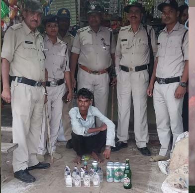 आबकारी विभाग की कार्यवाही,अवैध शराब के 05 प्रकरण कायम