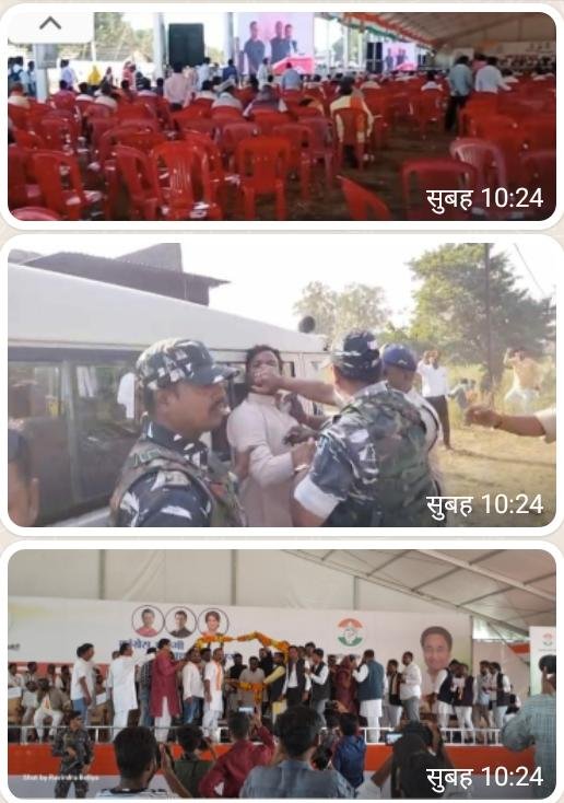 कांग्रेस के राष्ट्रीय अध्यक्ष खड़गे और कमलनाथ की सभा में खाली कुर्सियाँ !