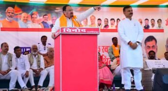 जेपी नड्डा ने जनसभाओं को किया संबोधित- कांग्रेस पार्टी भ्रष्टाचार, भाजपा विकास के लिए जानी जाती है