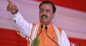 केशव प्रसाद मौर्य ने निवाडी में जनसभा को संबोधित करते हुए कहा- जहां कमल का फूल होता है वहां गुंडों को जगह नही होती