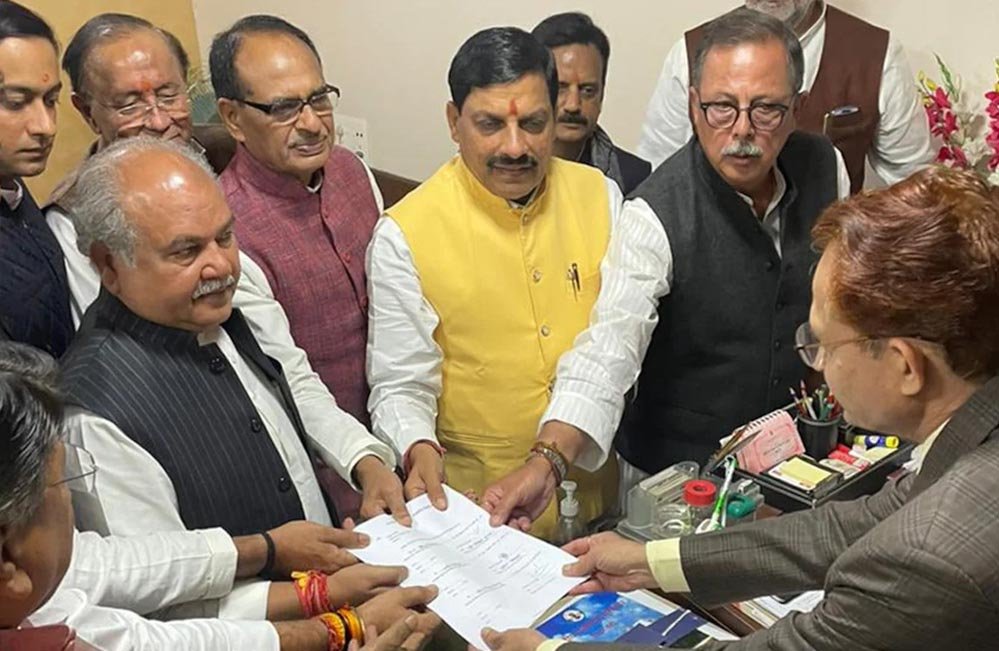 तोमर ने अध्यक्ष पद के लिए भरा नामांकन, क्या कांग्रेस की बनाई परंपरा को तोड़ेगी BJP?