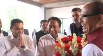 सीएम शिवराज से मिले कमल नाथ, विधानसभा चुनाव में जीत पर दी बधाई