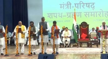 मध्य प्रदेश में 18 कैबिनेट मंत्री, 6 राज्य मंत्री स्वतंत्र प्रभार और 4 राज्य मंत्रियों ने ली शपथ
