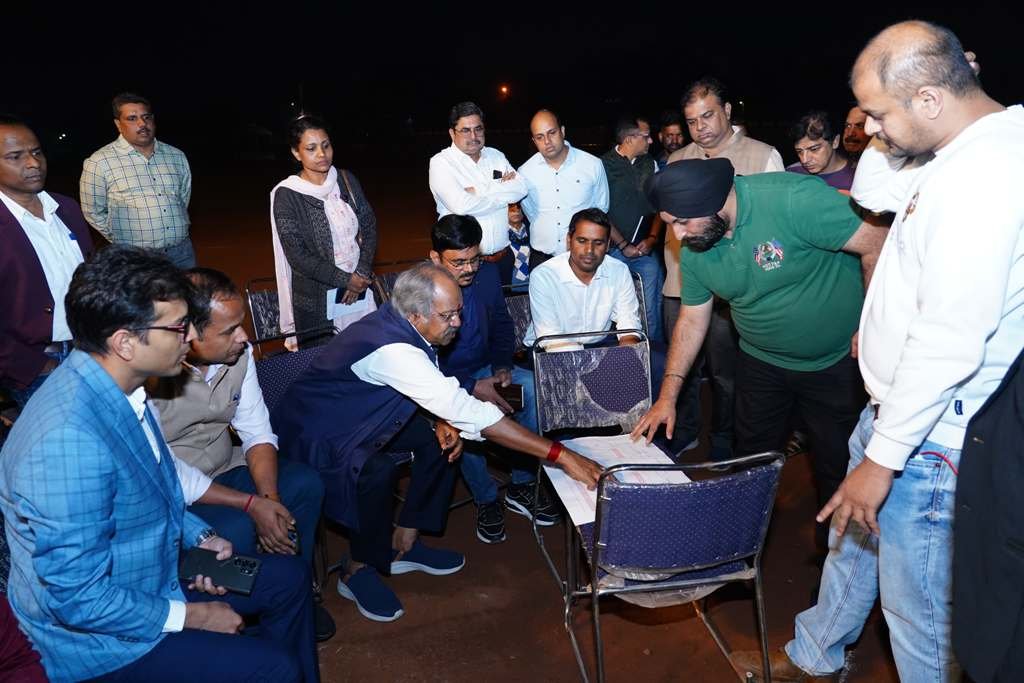 CG : गाथा राम मंदिर की – कार्यक्रम की तैयारियों का जायजा लेने पुलिस ग्राउंड पहुंचे बृजमोहन