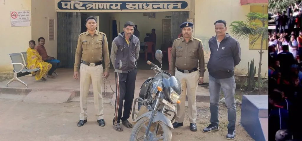 CG : चोरी की बाइक में घूमते पकड़ाया चोर