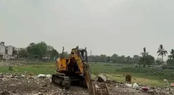 CG : तालाब निर्माण का विरोध, भारी हंगामे के बीच लौटी निगम टीम