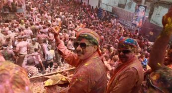 रंगपंचमी के अवसर पर मुख्यमंत्री डॉ. मोहन यादव शहित प्रदेश के अन्य मंत्री इंदौर की गेर में शामिल हुए