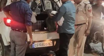 CG : कार से 100 नग साड़ी जब्त, 24 घंटे चेकिंग अभियान चला रही पुलिस