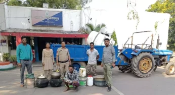 CG : शराब बनाने की भट्ठी को पुलिस ने किया ध्वस्त