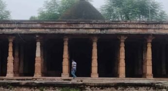 धार भोजशाला में सर्वे के 57वें दिन दो और बड़े पाषाण अवशेष मिले