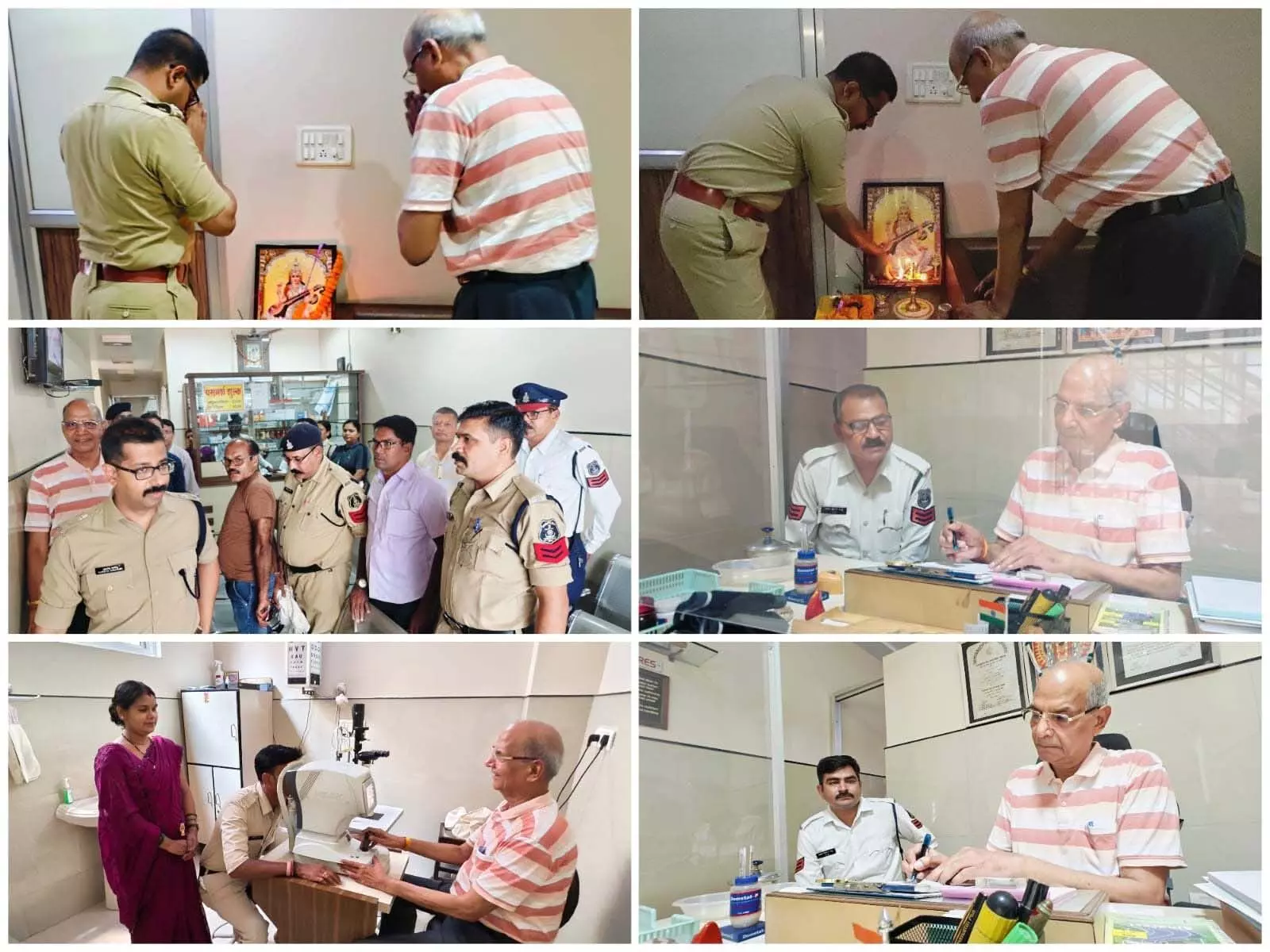 CG : पुलिसकर्मियों के लिए नि:शुल्क नेत्र शिविर का हुआ आयोजन