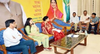 पिपलानी से खजूरीकला सड़क निर्माण में तेजी लायें : राज्य मंत्री श्रीमती गौर