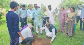 CG : पर्यावरण प्रेमियों ने 500 नीम पौधों का किया रोपण