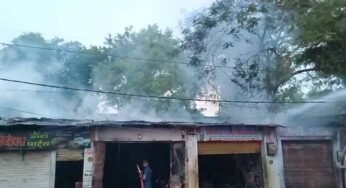 आज सुबह पांच बजे नीलगंगा क्षेत्र की तीन दुकानों में लगी आग, लाखों का माल खाक