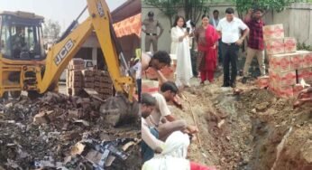ग्वालियर आबकारी विभाग विभाग की शानदार कार्यवाही, हजारों पेटी एक्सपायर विदेशी शराब की नष्ट