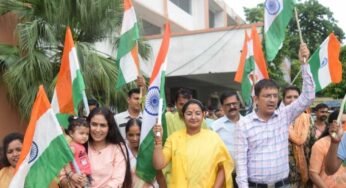 राज्यमंत्री श्रीमती बागरी के मार्ग दर्शन में जन अभियान परिषद द्वारा निकाली गई तिरंगा रैली