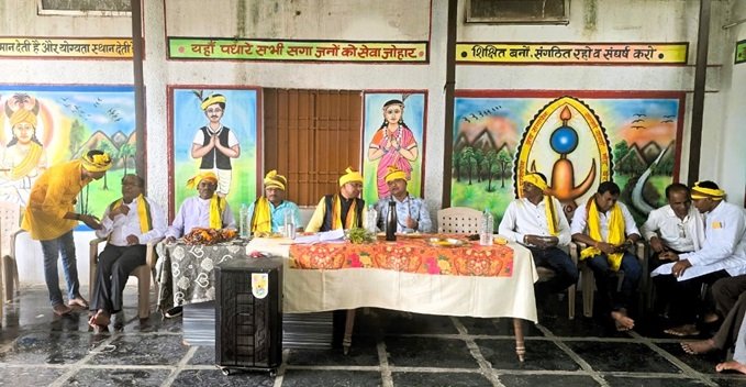 CG : कन्या छात्रावास में प्रवेश उत्सव का किया आयोजन