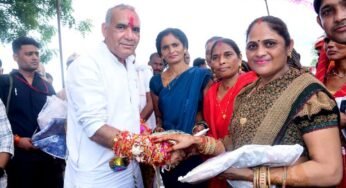 वन एवं पर्यावरण मंत्री रावत ने लाड़ली बहनों से रक्षासूत्र बँधवा कर आशीर्वाद प्राप्त किया