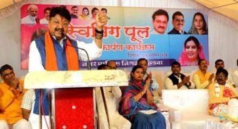 मंत्री कैलाश विजयवर्गीय ने कहा खंडवा के विकास में कोई कमी नहीं रखी जायेगी