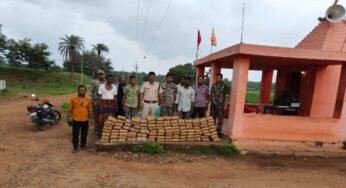 CG : ट्रैक्टर से 10 लाख का गांजा जब्त, चेंबर बनाकर की जा रही थी तस्करी