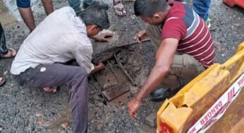 देवास व हरदा जिले को जोड़ने वाले नेमावर स्थित पुल के मध्य वाले भाग का स्लैब धसा, रास्ता हुआ डायवर्ट