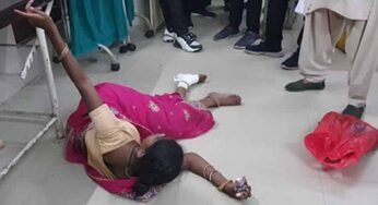 नशे में महिला ने जिला अस्पताल में जमकर मचाया उत्पात, कर्मचारियों को दी गालियां