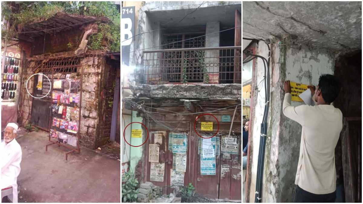 CG : रायपुर निगम ने जर्जर भवनों के स्वामियों को नोटिस देकर पोस्टर चिपकाए
