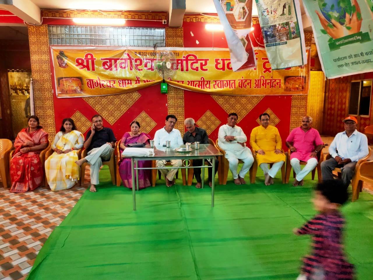 राजनांदगाँव : देवी स्वरूप कन्याओं, समाजसेवियों द्वारा पदयात्री सेवा पंडाल उदधाटित