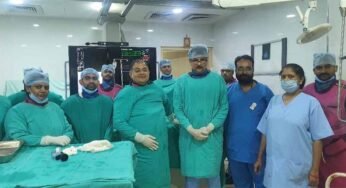 हमीदिया अस्पताल में सफलतापूर्वक की गयी प्रथम आईवीयूएस गाइडेड एंजियोप्लास्टी