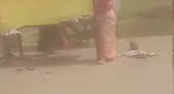 खंडवा का एक वीडियो सोशल मीडिया वायरल हो रहा, जिसमे नर्मदा घाट पर साड़ी का पर्दा लगाकर हुई महिला की डिलीवरी