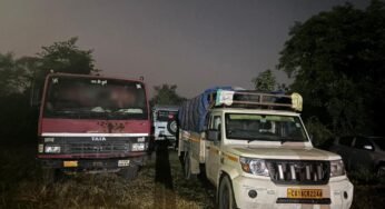 CG : कोरिया में अवैध खनिज परिवहन पर कार्रवाई, 5 वाहन जप्त