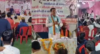 राज्यमंत्री गौतम टेटवाल ने कार्यक्रम के दौरान अजान की आवाज आने पर अपना भाषण रोक दिया