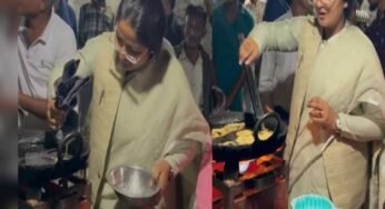महिला राज्यमंत्री ने चौपाटी पर बनाई जलेबी, लोगों का मुंह मीठा किया