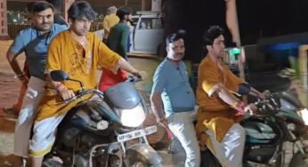 बाबा बागेश्वर धीरेंद्र शास्त्री आधी रात को बाइक से घूमते दिखे, बुंदेलखंड महाकुंभ की व्यवस्थाओं का जायजा लिया