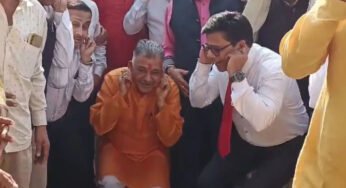 उच्च शिक्षा मंत्री इंदर सिंह परमार ने कान पकड़कर लगाई उठक बैठक, जाने क्या है मामला