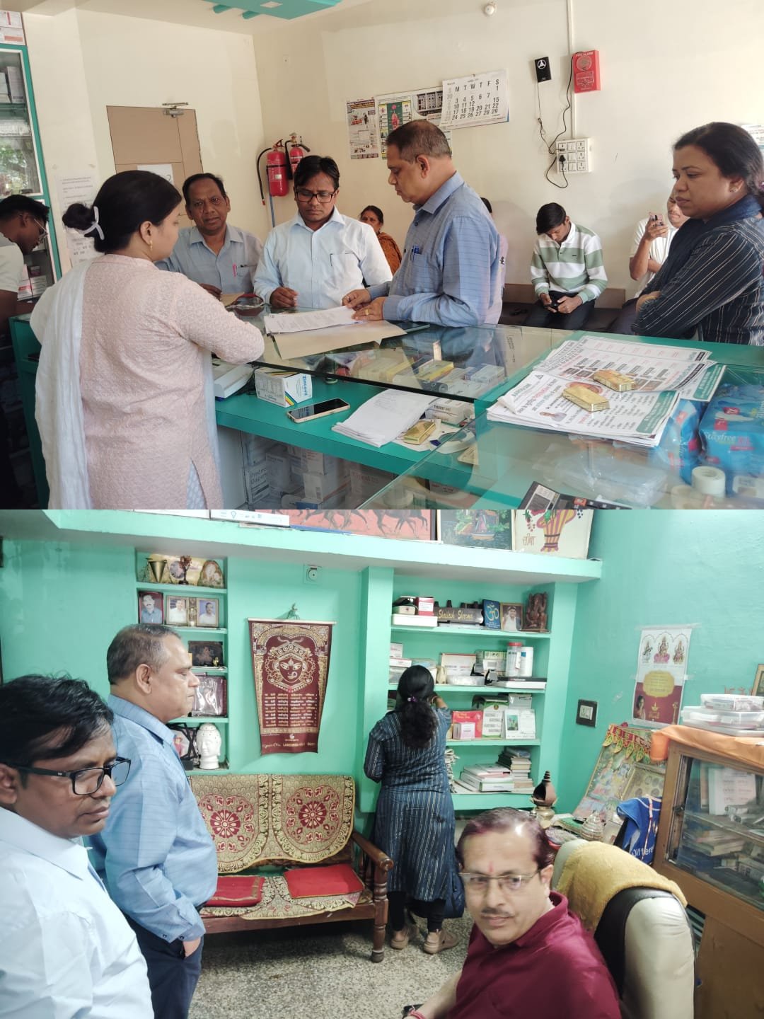 राजनांदगांव : स्वास्थ्य विभाग द्वारा शहर में संचालित गैर लाईसेंस क्लीनिक एवं दवाखानों पर दी गई दबिश