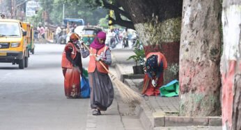 स्वच्छता सर्वेक्षण के दिन सुबह शहर की सफाई व्यवस्था आम दिनों की तुलना में बेहतर नजर आई