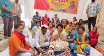 राज्य मंत्री श्रीमती गौर ने एक करोड़ 50 लाख के विकास कार्यों का किया भूमि-पूजन
