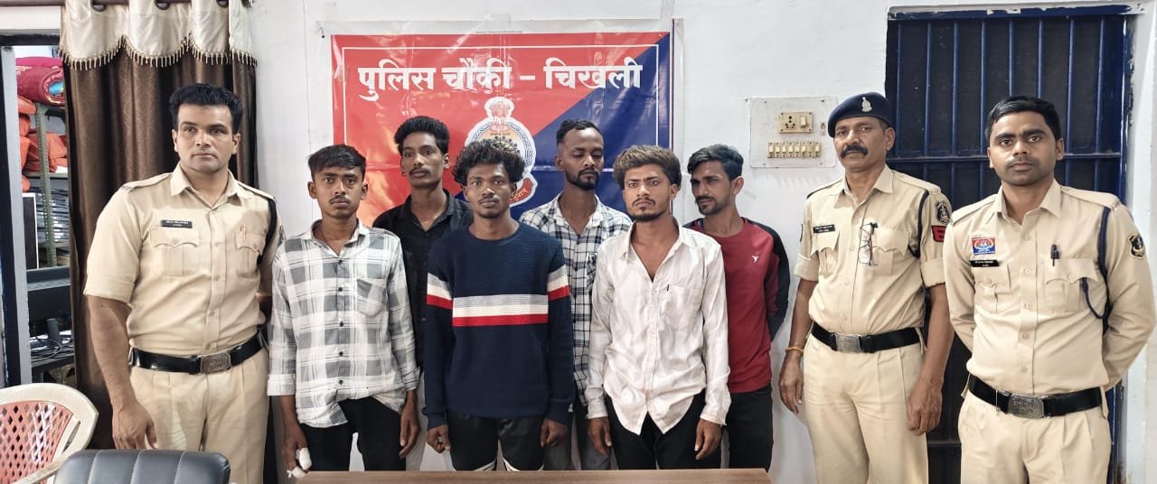 राजनांदगांव : होली पर्व मे शांति एवं कानून व्यवस्था बनाये रखने चिखली पुलिस की कार्यवाही