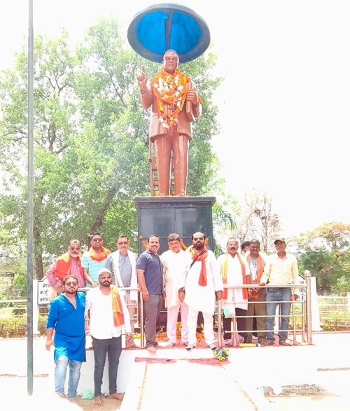 राजनांदगांव : विहिप-बजरंग दल ने धुमधाम से मनाया बाबा साहब की जयंती