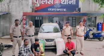 CG : नशे के खिलाफ पुलिस की बड़ी कार्रवाई, 37 किलो गांजा के साथ 3 तस्करों को किया गिरफ्तार…