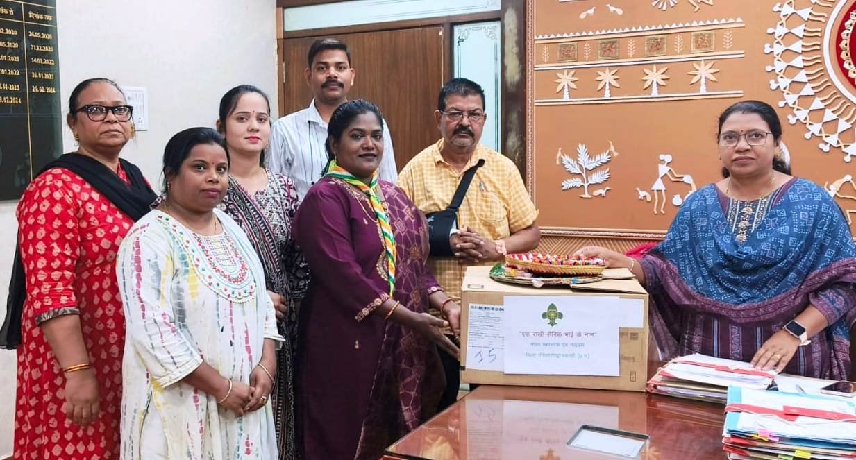 CG : भारत स्काउट गाइड की छात्राओं ने भेजा ‘एक राखी सैनिक भाइयों के नाम पर’…