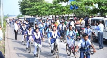 हर घर तिरंगा अभियान के तहत तिरंगा साइकिल रैली का भव्य आयोजन
